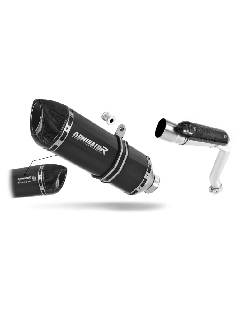 Silencieux slip-on homologué Dominator HP1 Noir pour Honda CB 600F Hornet (2003-2006)
