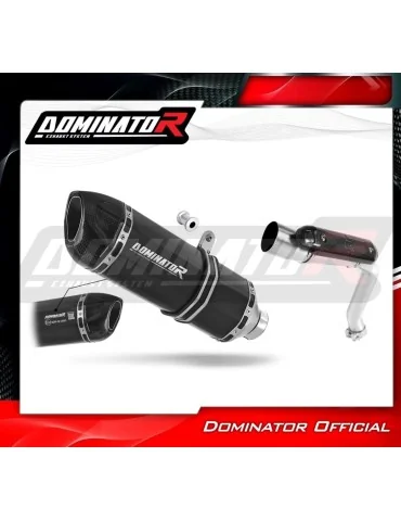 Silencieux slip-on homologué Dominator HP1 Noir pour Honda CB 600F Hornet (2003-2006)