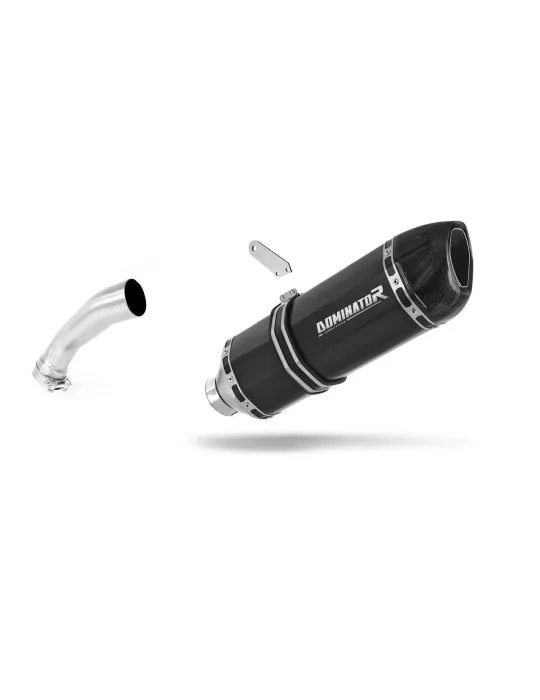 Silencieux slip-on homologué Dominator HP1 Noir pour BMW R1200GS 2010-2012, vue 1