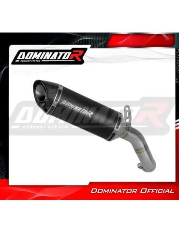 Silencieux slip-on Dominator HP8 Noir pour Kawasaki ZX-4R / RR (2023-2024)