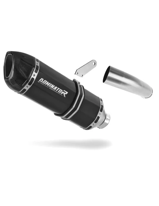 Silencieux slip-on homologué Dominator HP1 Noir pour Kawasaki Versys 1000 2019-2024, vue 1