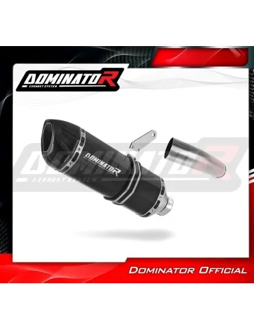 Silencieux slip-on homologué Dominator HP1 Noir pour Kawasaki Versys 1000 (2019-2024)