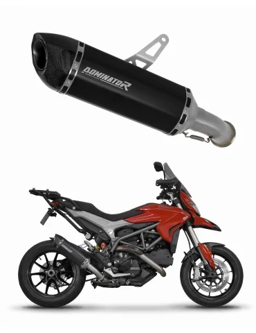 Silencieux slip-on Dominator HP5 Noir pour Ducati Hyperstrada 821 (2013-2015)