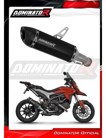 Silencieux slip-on Dominator HP5 Noir pour Ducati Hyperstrada 821 (2013-2015)