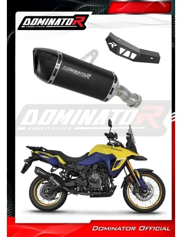 Silencieux slip-on Dominator HP6 Noir pour Suzuki V-Strom 800 SE / DE (2023-2024)