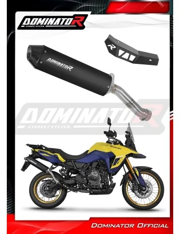 Silencieux slip-on Dominator MX2 Noir pour Suzuki V-Strom 800 SE / DE (2023-2024)