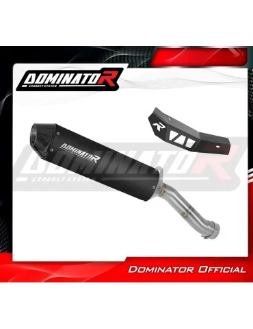 Silencieux slip-on Dominator MX2 Noir pour Suzuki V-Strom 800 SE / DE (2023-2024)