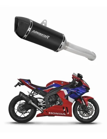 Silencieux slip-on Dominator HP6 Noir pour Honda CBR 1000RR-R Fireblade / SP (2020-2024)