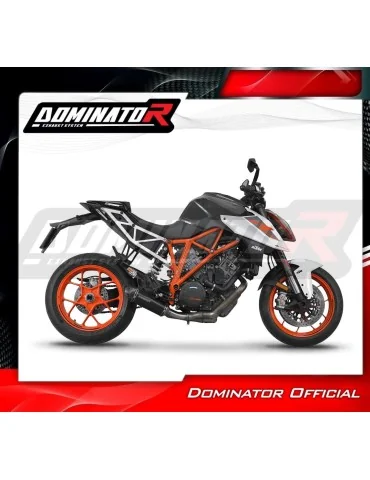 Silencieux slip-on Dominator HP8 Noir Low Level pour KTM 1290 Super Duke / R (2014-2016)