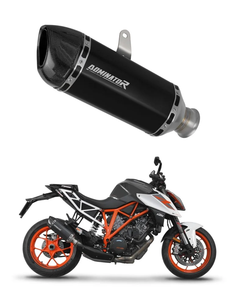 Silencieux slip-on Dominator HP1 Noir pour KTM 1290 Super Duke / R (2017-2019)