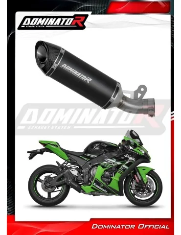 Silencieux slip-on Dominator HP8 Noir pour Kawasaki ZX10R (2016-2020)