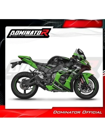 Silencieux slip-on Dominator HP8 Noir pour Kawasaki ZX10R (2016-2020)