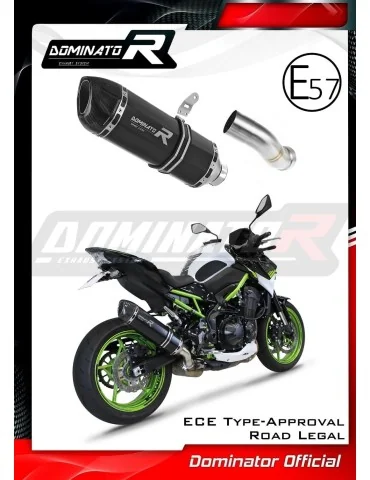 Silencieux slip-on homologué Dominator HP1 Noir pour Kawasaki Z 900 A2 (2020-2024)