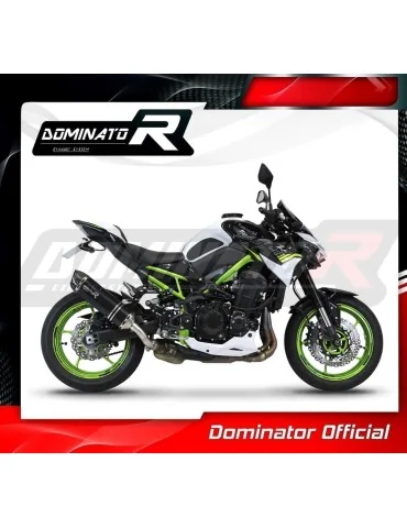 Silencieux slip-on homologué Dominator HP1 Noir pour Kawasaki Z 900 A2 (2020-2024)