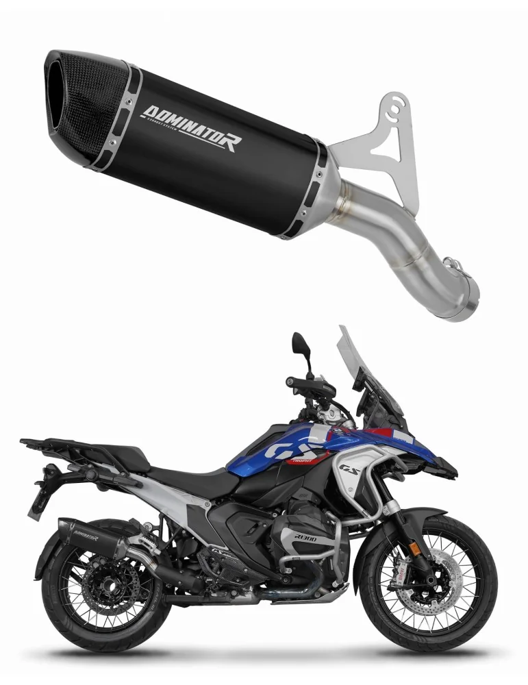 Silencieux slip-on Dominator HP6 Noir pour BMW R1300GS (2024-2025)