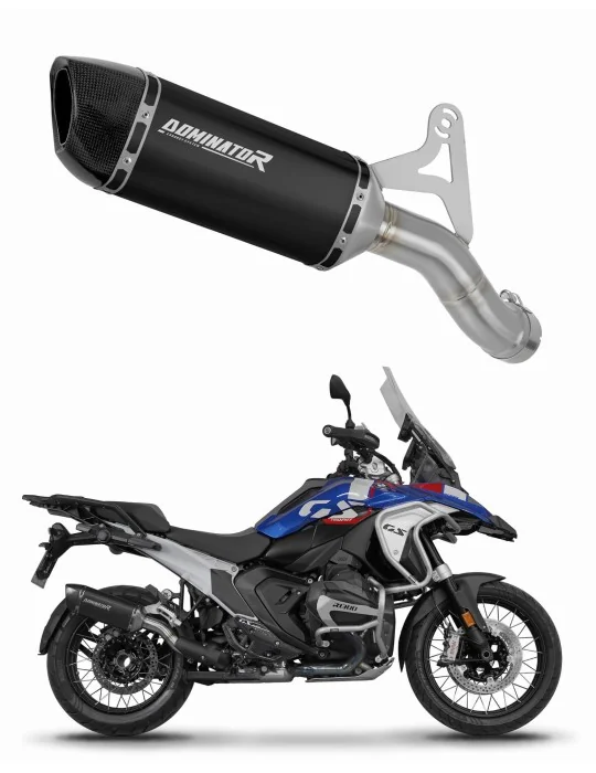 Silencieux slip-on Dominator HP6 Noir pour BMW R1300GS 2024-2025, vue 1