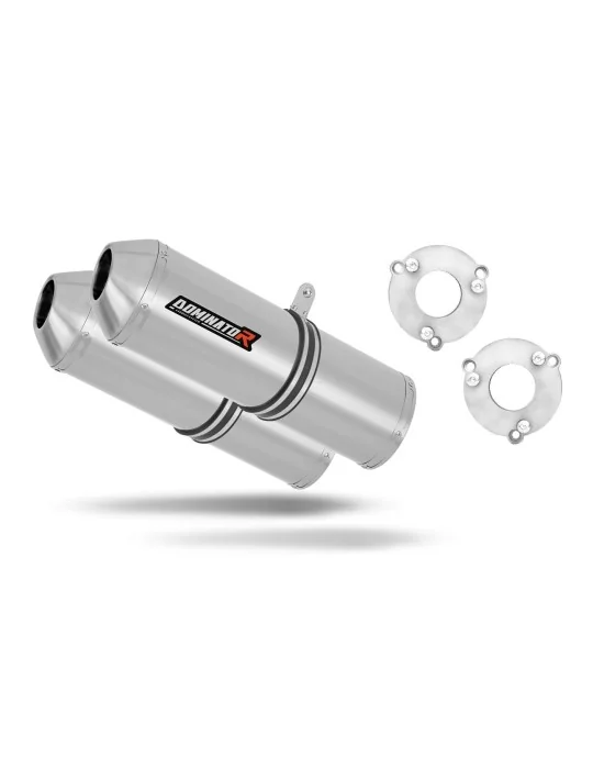 Silencieux bolt-on Dominator OVR pour Suzuki GSXR 1000 K7 K8 2007-2008, vue 1