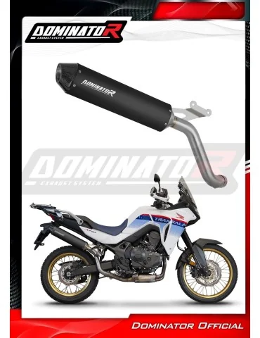Silencieux slip-on Dominator MX2 Noir pour Honda XL 750 Transalp (2023)