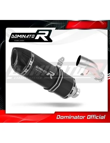 Silencieux slip-on homologué Dominator HP1 Noir pour Yamaha FZ1 Fazer 1000 (2006-2015)
