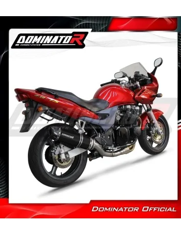 Silencieux bolt-on homologué Dominator HP1 Noir pour Kawasaki ZR7 / ZR7S (1999-2004)