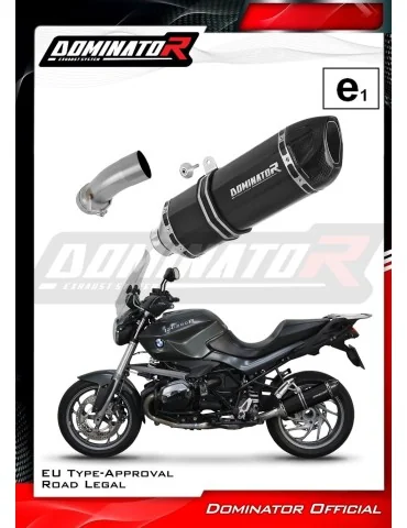 Silencieux slip-on homologué Dominator HP1 Noir pour BMW R1200R (2010-2014)