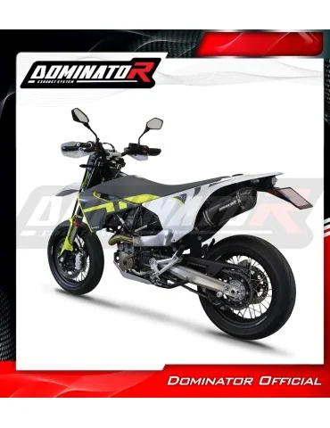 Silencieux slip-on Dominator HP1 Noir pour Husqvarna 701 Enduro (2021-2023)