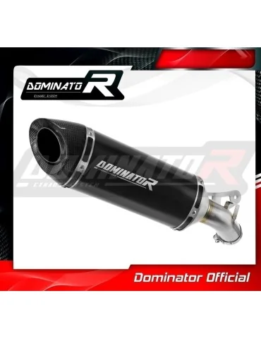 Silencieux slip-on Dominator HP8 Noir pour Suzuki GSX-S 1000 / 1000 GT / 950 (2021-2024)