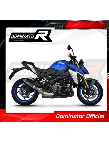 Silencieux slip-on Dominator HP8 Noir pour Suzuki GSX-S 1000 / 1000 GT / 950 (2021-2024)