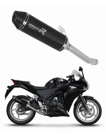 Silencieux slip-on Dominator HP3 Noir pour Honda CBR 250 R (2011-2013)