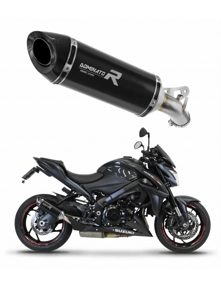 Silencieux slip-on Dominator HP8 Noir pour Suzuki GSX-S 1000 / F (2015-2020)