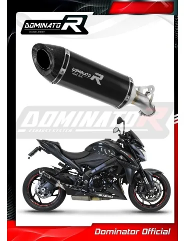 Silencieux slip-on Dominator HP8 Noir pour Suzuki GSX-S 1000 / F (2015-2020)