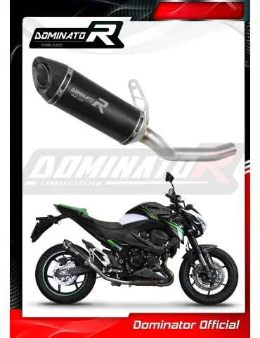 Silencieux slip-on Dominator HP8 Noir pour Kawasaki Z800 (2013-2016)