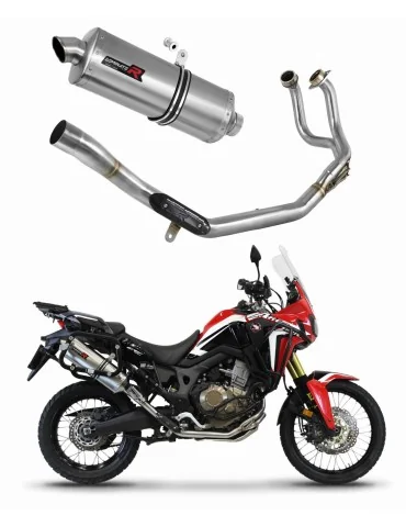 Ligne d'échappement complète inox Dominator P7 pour Honda CRF 1000L Africa Twin (2016-2019)
