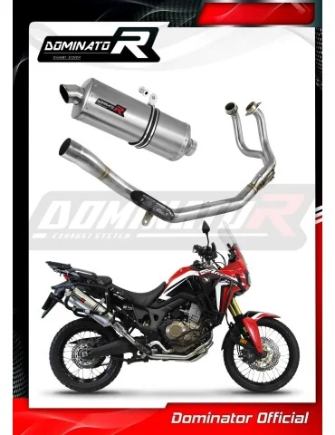 Ligne d'échappement complète inox Dominator P7 pour Honda CRF 1000L Africa Twin (2016-2019)