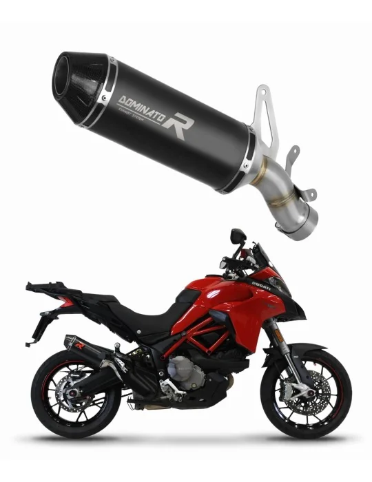 Silencieux slip-on Dominator HP3 Noir pour Ducati Multistrada 950 / 950 S 2017-2020, vue 1