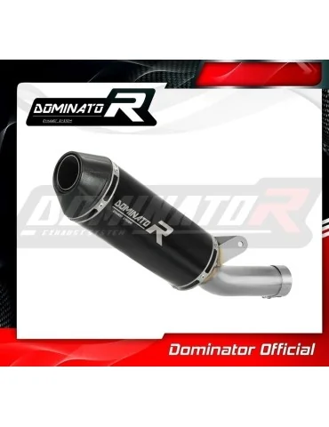 Silencieux slip-on Dominator HP3 Noir Low Level pour Suzuki GSXR 750 K8 K9 L0 (2008-2010)