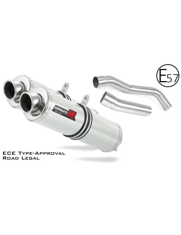 Silencieux slip-on homologué Dominator ROND pour Kawasaki Z1000 (2007-2009)