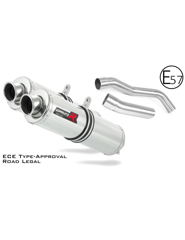 Silencieux slip-on homologué Dominator ROND pour Kawasaki Z1000 (2007-2009)