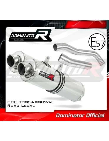 Silencieux slip-on homologué Dominator ROND pour Kawasaki Z1000 (2007-2009)