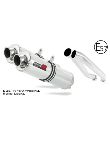Silencieux slip-on homologué Dominator ROND pour Kawasaki Z1000 (2003-2006)