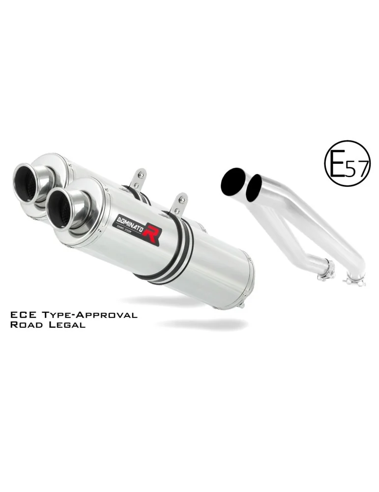 Silencieux slip-on homologué Dominator ROND pour Kawasaki Z1000 (2003-2006)