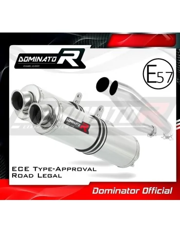 Silencieux slip-on homologué Dominator ROND pour Kawasaki Z1000 (2003-2006)