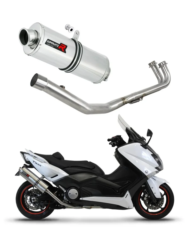 Ligne d'échappement complète inox Dominator OV pour Yamaha XP 530 T-max (2012-2016)