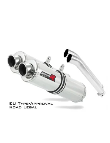 Silencieux slip-on homologué Dominator ROND pour Suzuki DL 1000 V-strom (2002-2012)