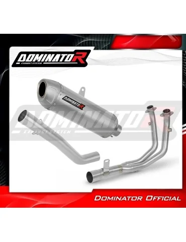 Ligne d'échappement complète inox Dominator S6 pour Rieju Aventura 500 (2023-2026)