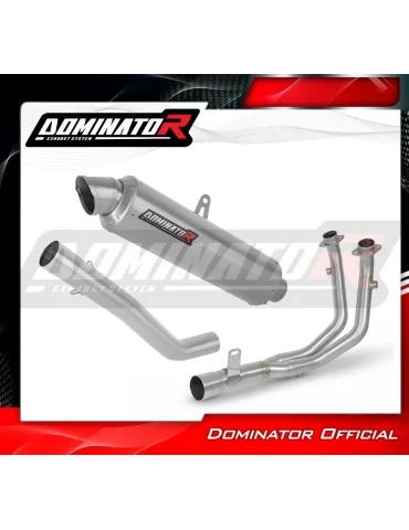 Ligne d'échappement complète inox Dominator GPF pour Rieju Aventura 500 (2023-2026)
