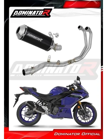 Ligne d'échappement complète inox Dominator OV G2 Noir pour Yamaha YZF-R3 (2025-2026)