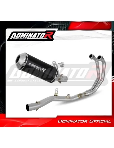 Ligne d'échappement complète inox Dominator OV G2 Noir pour Yamaha YZF-R3 (2025-2026)