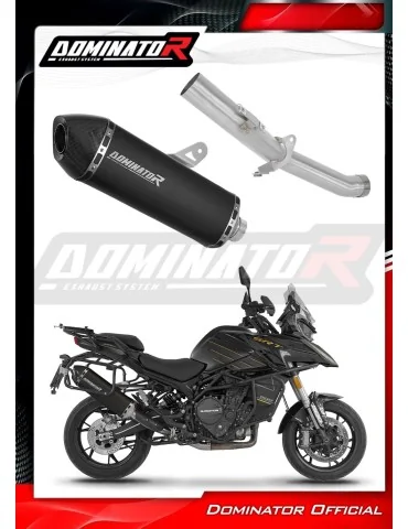 Silencieux slip-on Dominator HP7 Noir pour QJ Motor SRT 900 S / SX (2025-2026)