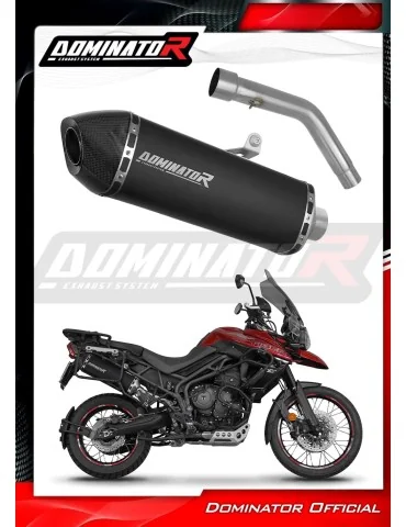 Silencieux slip-on Dominator HP7 Noir pour Triumph Tiger 800 XCA (2018-2020)